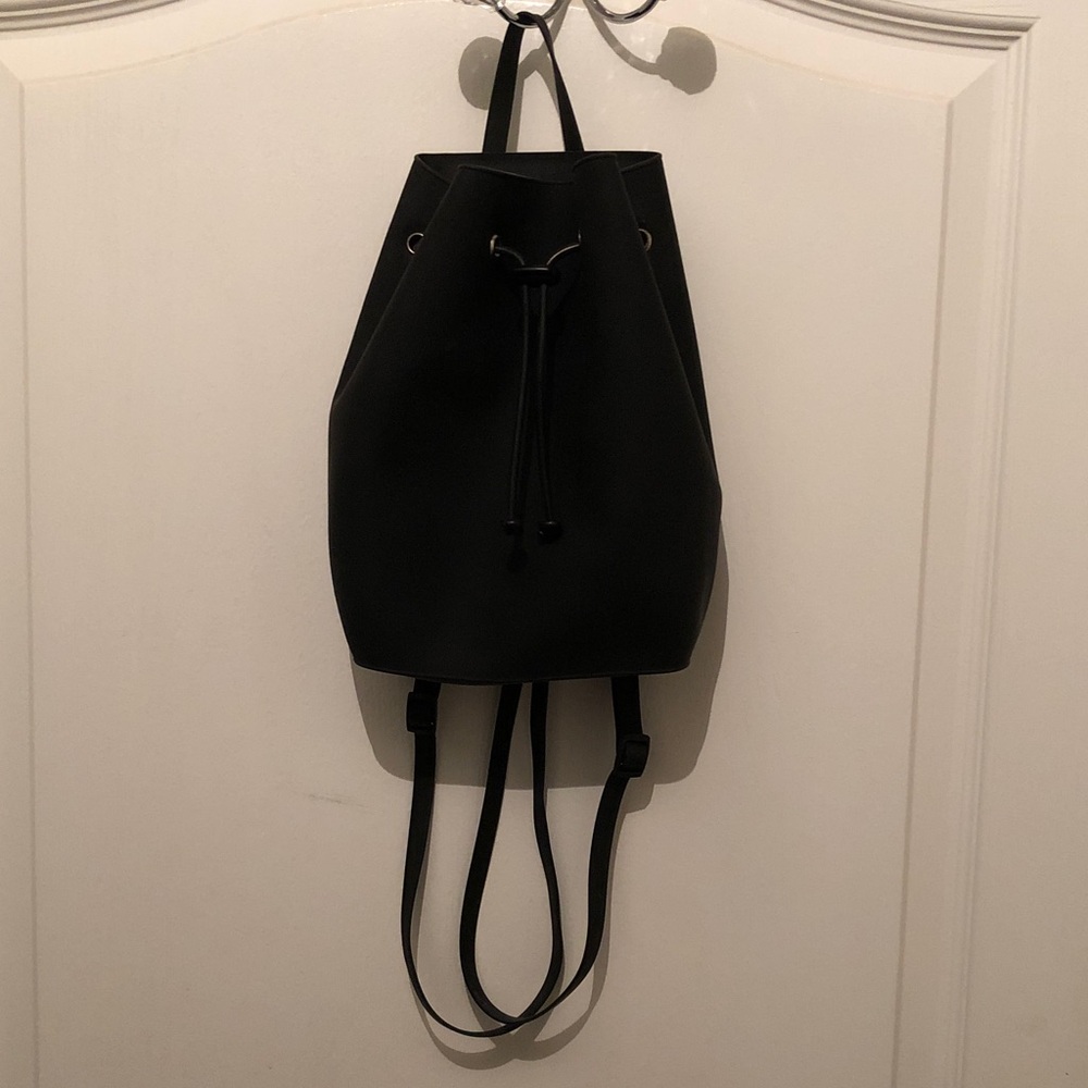 Sleek Black Backpack for Women
